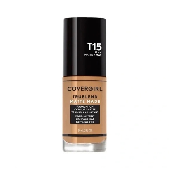 💖3/$15💖 CoverGirl Trublend Matte Made Foundation T15 Golden Honey 12hr - Picture 1 of 3